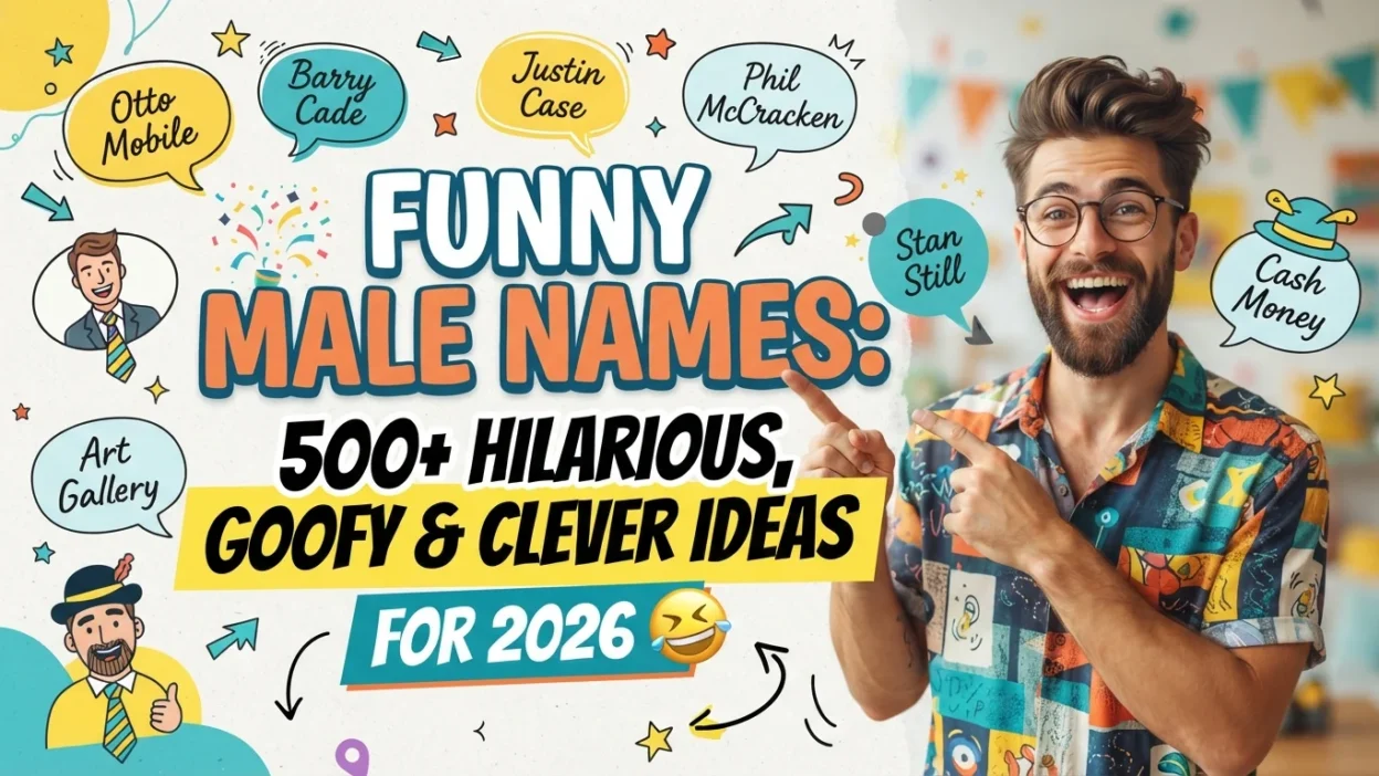Funny male names with 500+ hilarious, goofy, and clever ideas for 2026