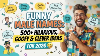 Funny male names with 500+ hilarious, goofy, and clever ideas for 2026