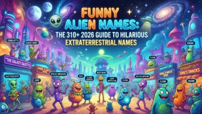 Funny alien names with 310+ hilarious extraterrestrial ideas for 2026