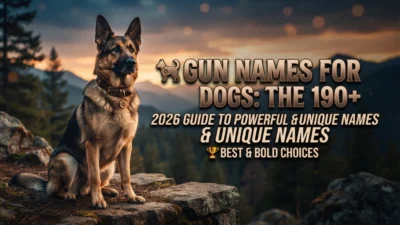 Gun names for dogs with 190+ powerful, unique, bold, and creative ideas for 2026