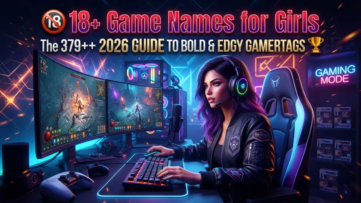 379+ 18+ game names for girls with bold, edgy, confident, and mature gamertag ideas for 2026