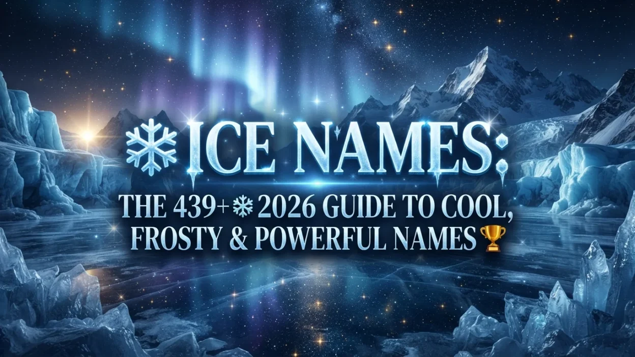 439+ ice names with cool, frosty, powerful, and winter-inspired ideas for 2026