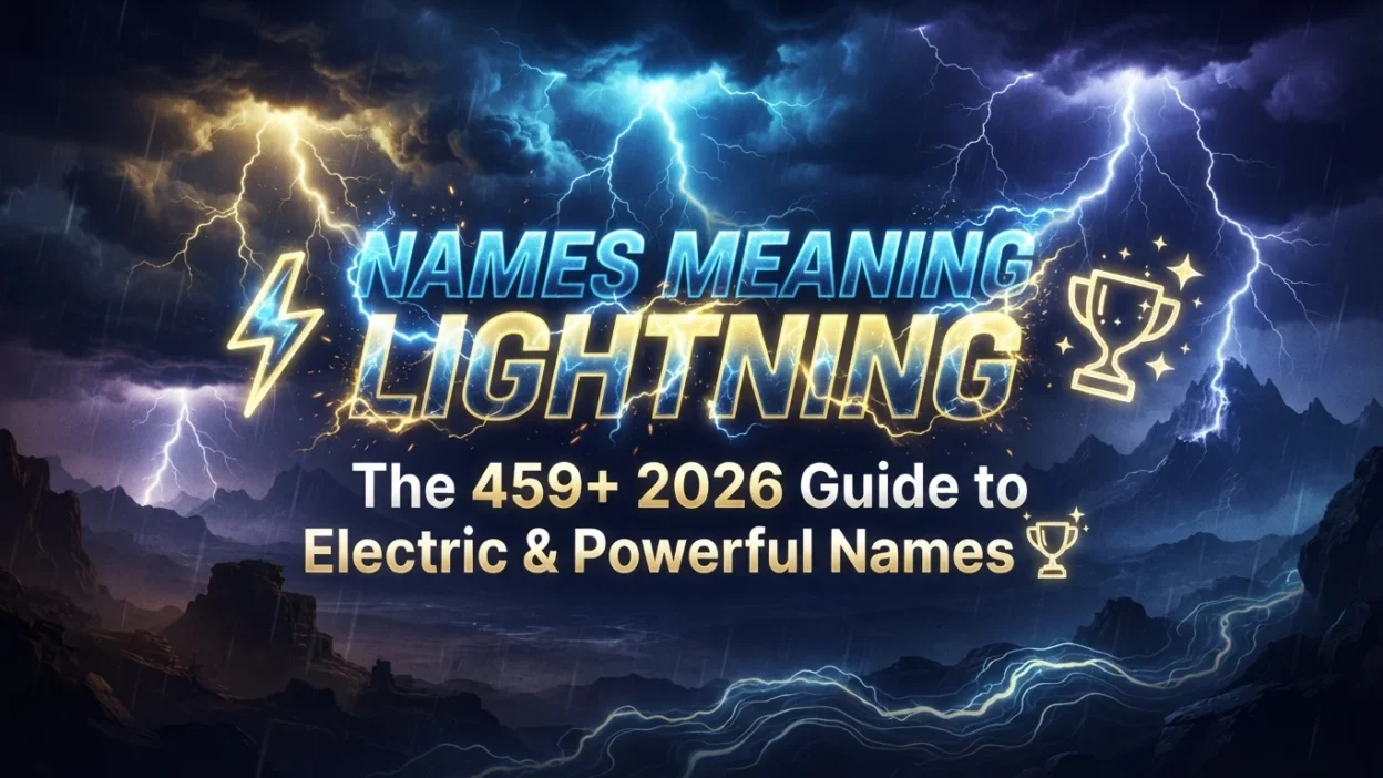 459+ names meaning lightning with electric, powerful, storm-inspired, and unique ideas for 2026