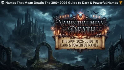 90+ names that mean death with dark, powerful, and mysterious ideas for 2026