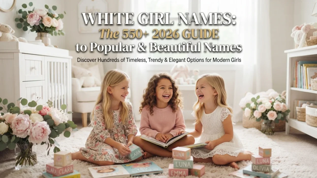 White girl names with 550+ popular and beautiful name ideas for 2026