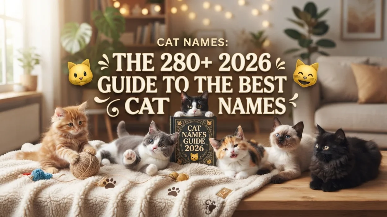 Cat names with 280+ best and unique ideas for 2026
