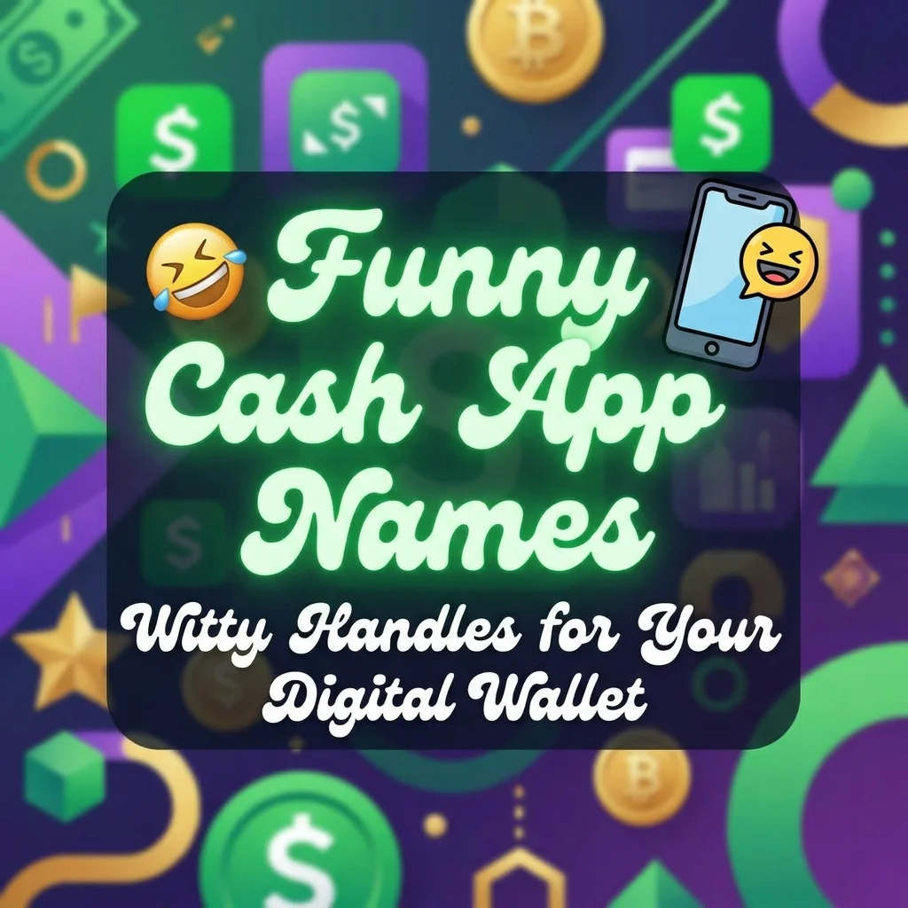 Funny Cash App names with hilarious, clever, and creative ideas for profiles and usernames
