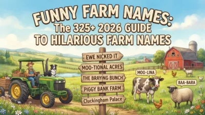 Funny farm names with 325+ hilarious ideas for 2026
