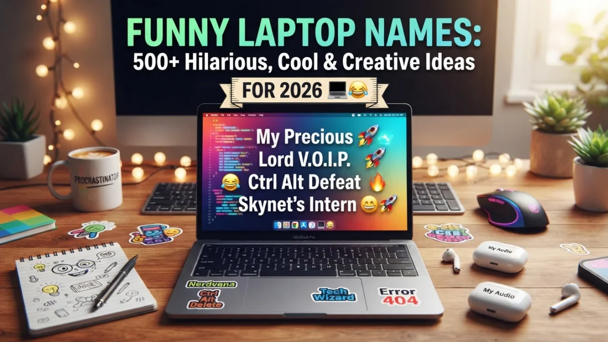 Funny laptop names with 500+ hilarious, cool, and creative ideas for 2026