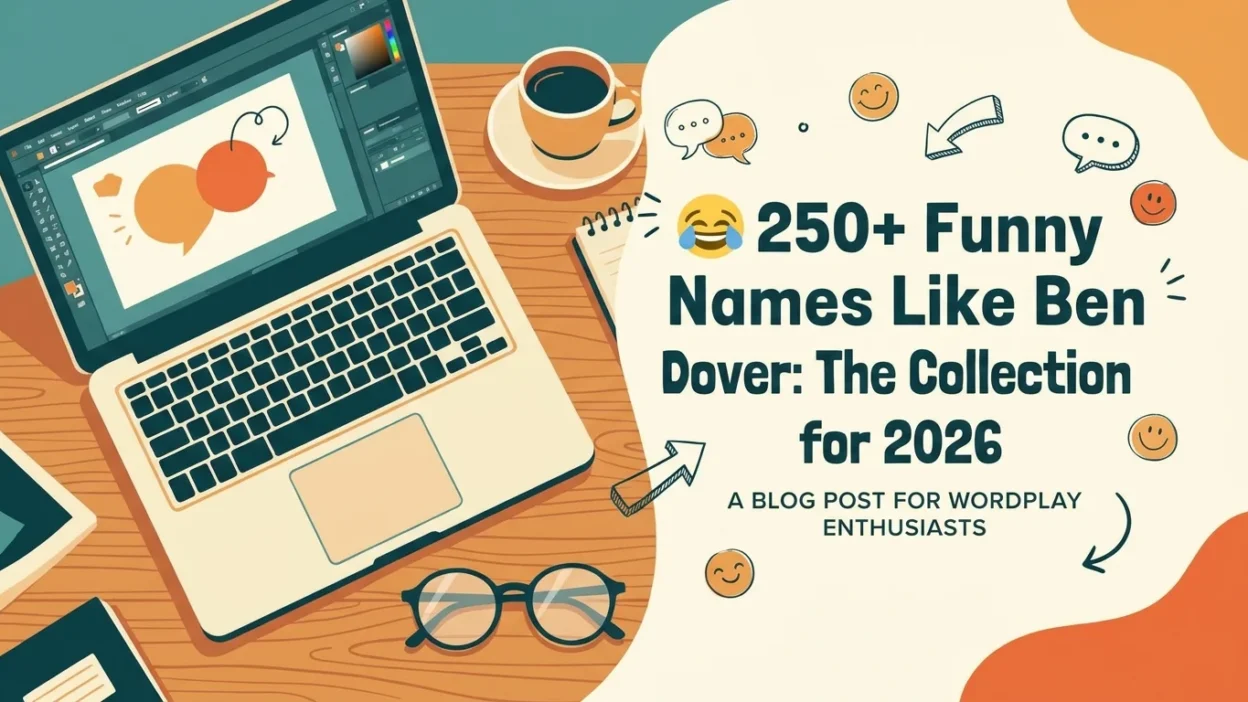 Funny names like Ben Dover with 250+ clever, punny, cheeky, and hilarious ideas for 2026