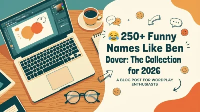 Funny names like Ben Dover with 250+ clever, punny, cheeky, and hilarious ideas for 2026