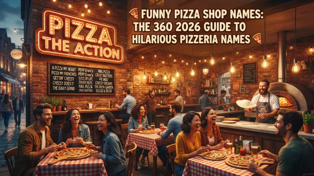 Funny pizza shop names with 360 hilarious pizzeria ideas for 2026