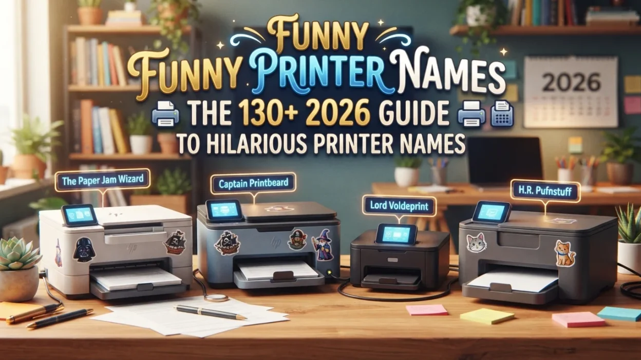 nny printer names with 130+ hilarious ideas for 2026