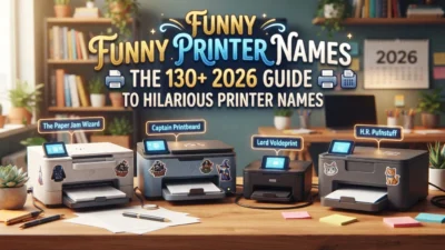 nny printer names with 130+ hilarious ideas for 2026