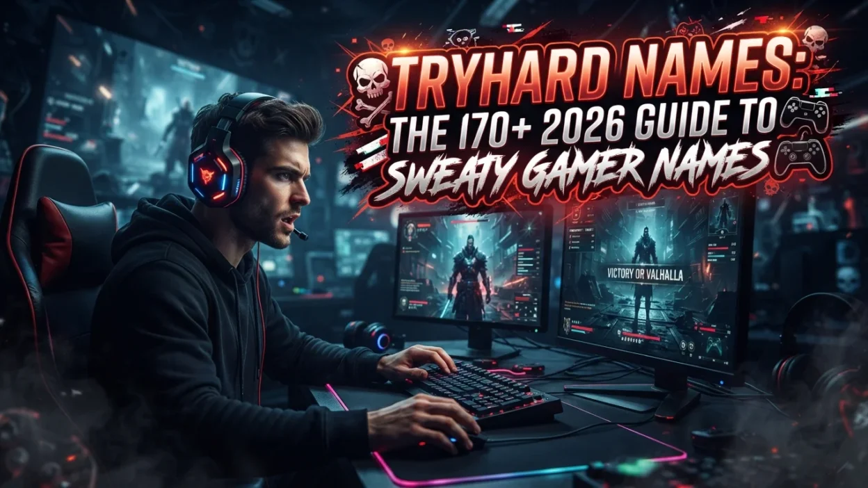 Tryhard names with 170+ sweaty gamer name ideas for 2026