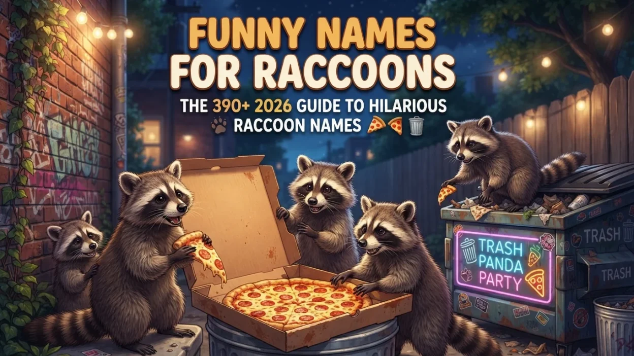Funny names for raccoons with 390+ hilarious ideas for 2026