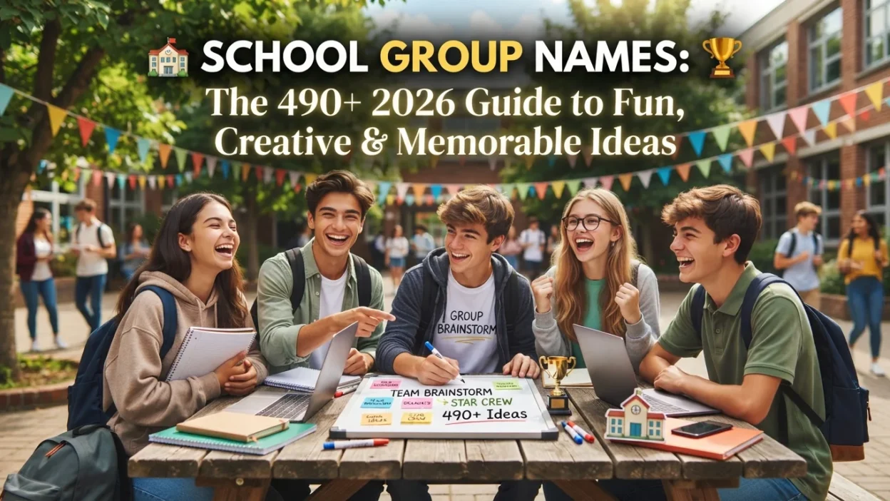 School group names with 490+ fun, creative, and memorable ideas for 2026