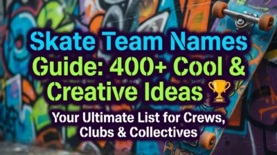 Skate team names guide with 400+ cool, creative, and memorable ideas for skating groups
