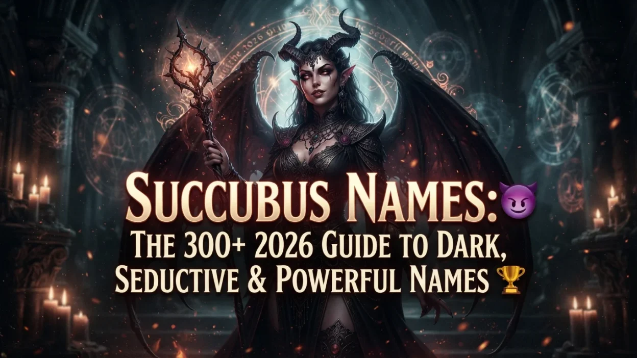 Succubus names with 300+ dark, seductive, powerful, and mystical ideas for 2026