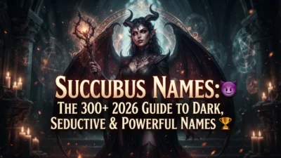 Succubus names with 300+ dark, seductive, powerful, and mystical ideas for 2026