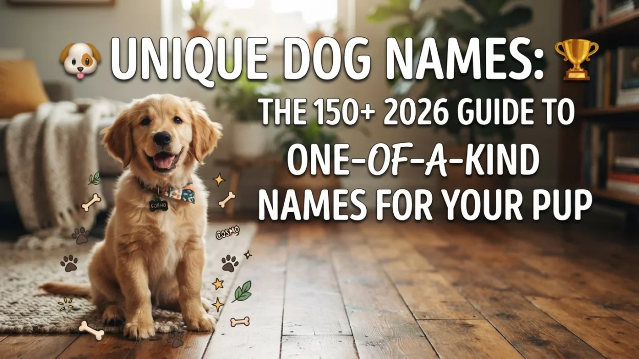 Unique dog names with 150+ one-of-a-kind, creative, and memorable ideas for 2026