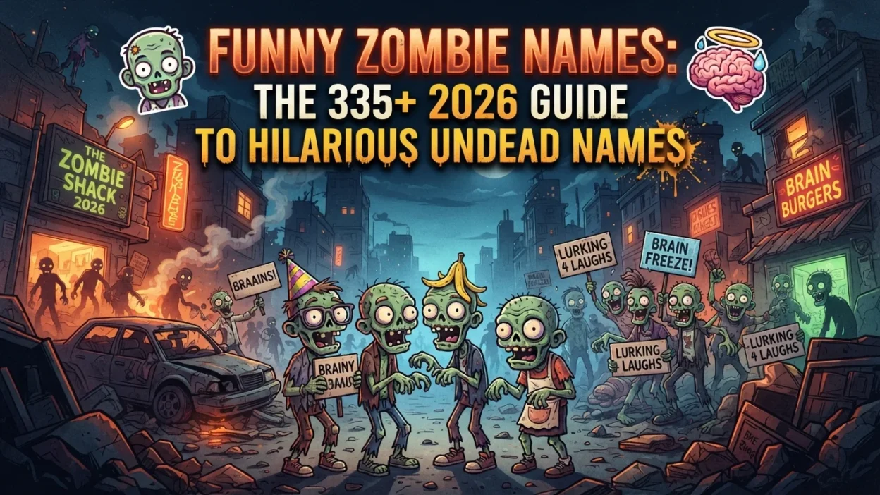 Funny zombie names with 335+ hilarious undead ideas for 2026