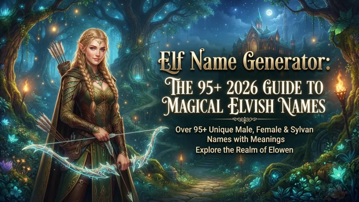 Elf name generator with 95+ magical Elvish name ideas for 2026