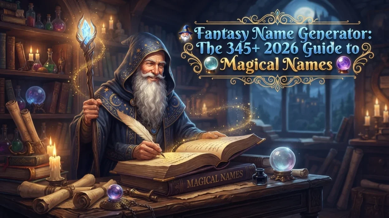 Fantasy name generator with 345+ magical and creative name ideas for 2026