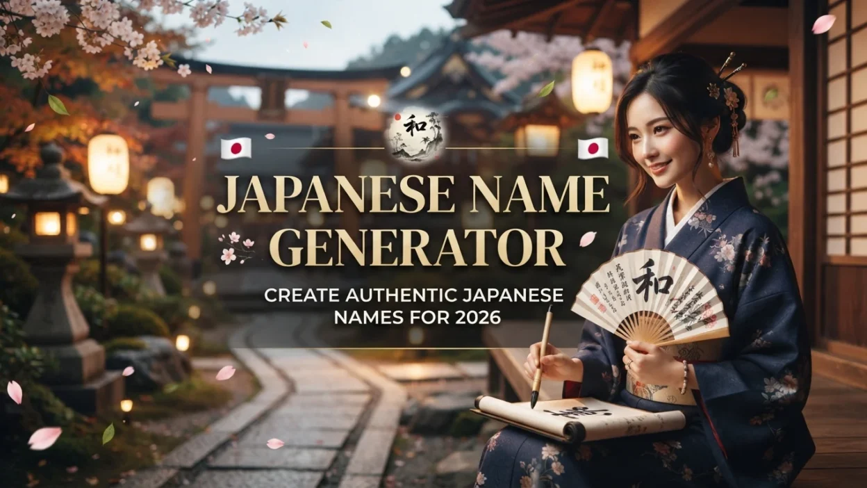 Japanese name generator for authentic Japanese names