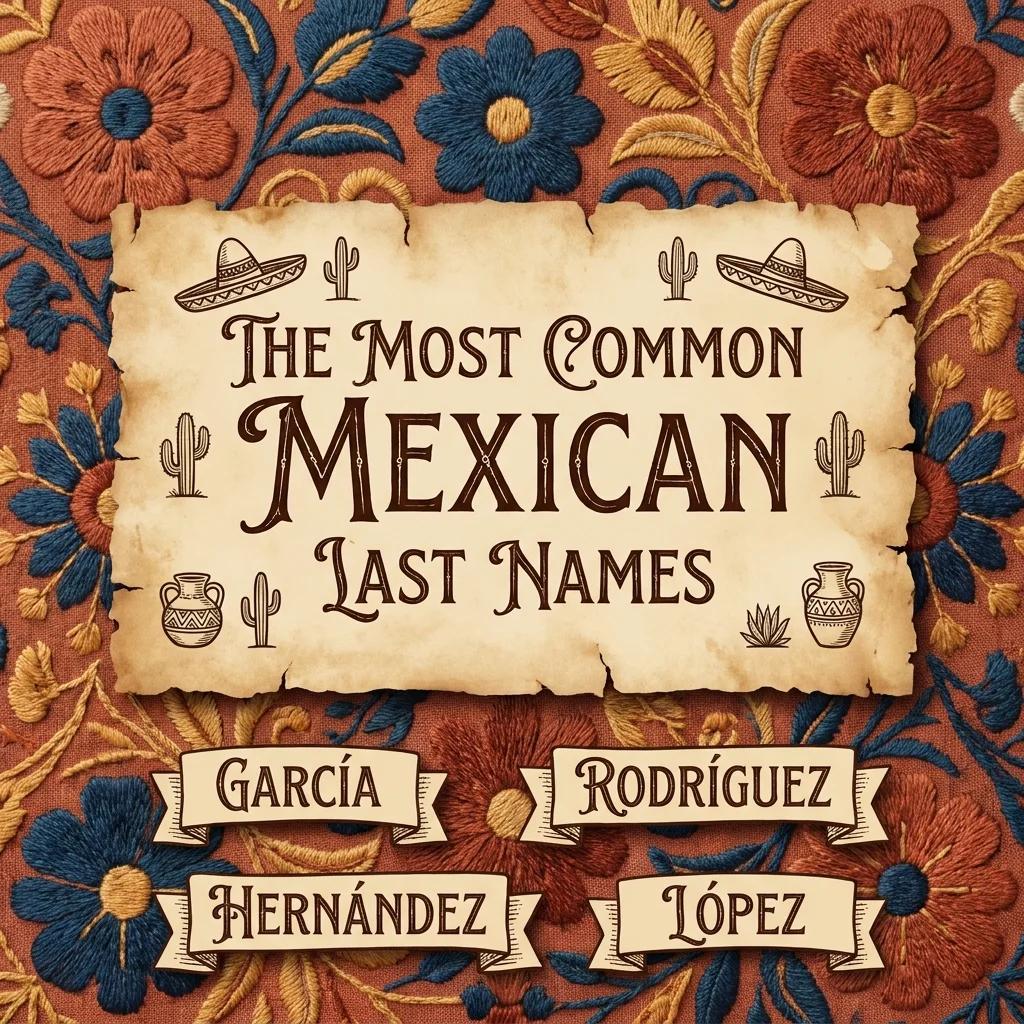 The most common Mexican last names featuring popular, traditional, widely used, and culturally significant surname ideas