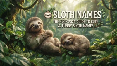 Sloth names with 420+ cute and funny ideas for 2026