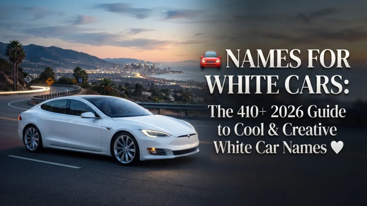 Names for white cars with 410+ cool, creative, and unique ideas for 2026