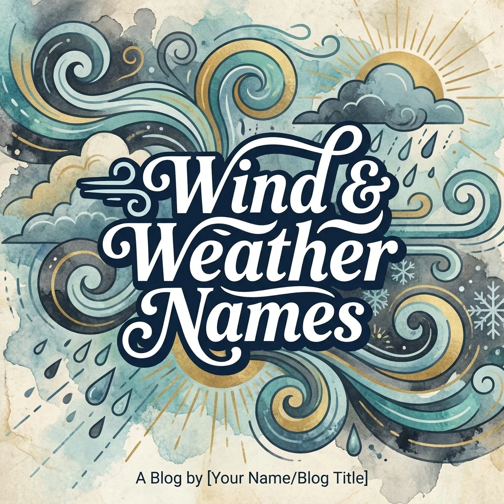 Wind and weather names featuring cool, nature-inspired ideas for characters and usernames