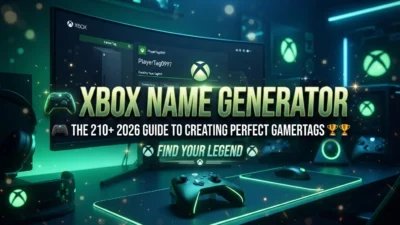 Xbox name generator with 210+ cool, funny, and creative gamertag ideas for 2026